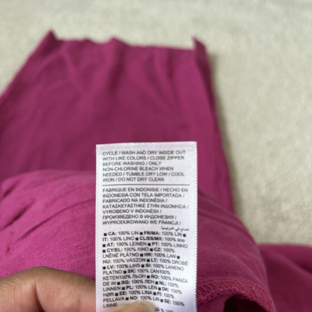 Athleta Retreat Wide Leg Linen Pants Pink Travel Women’s Size 3X NWT’s - Picture 14 of 15